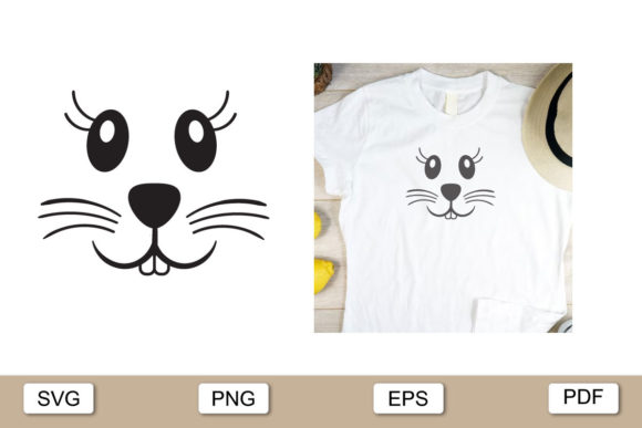 Download Bunny Face SVG File Cute Rabbit Face - Bunny face Collection