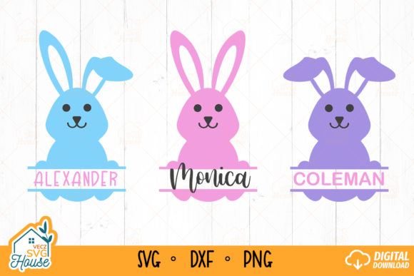 Download Easter Bunny Face Monogram SVG Funny - Bunny face Collection