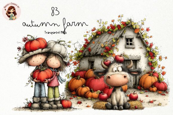Autumn Farm PNG Clipart Bundle - Download Now