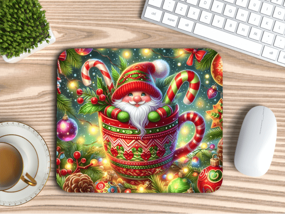 Download Cute Holiday Gnome Coffee Cup Mousepad - Cute holiday gnome Collection