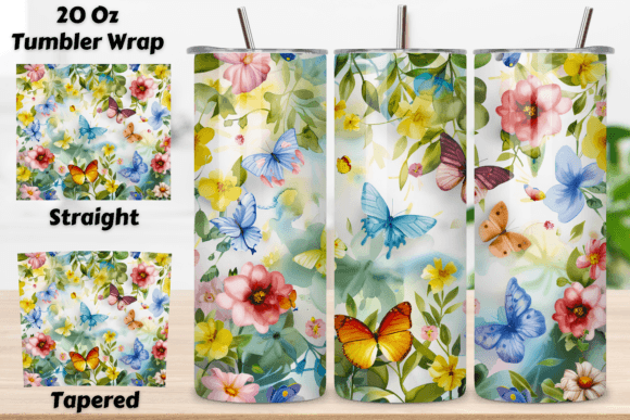 Seamless Butterfly Fantasy Spring Tumble - Download Now