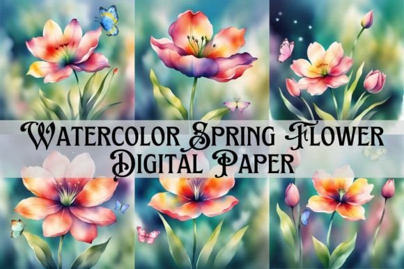 Watercolor Spring Flower Background - Download Now