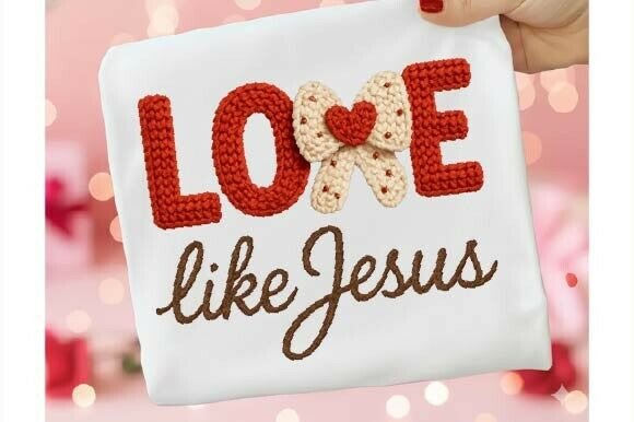 Love Like Jesus Crochet Yarn PNG - Download Now