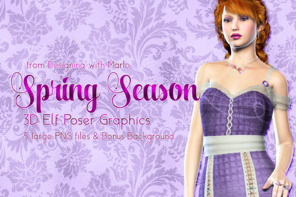 Fantasy Spring Season Elf Graphics - Download Now