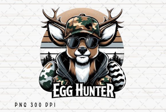 Egg Hunter Deer Buck Kids Easter PNG - Download Now