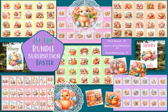 Easter Designs Bundle Sublimation - Download Now