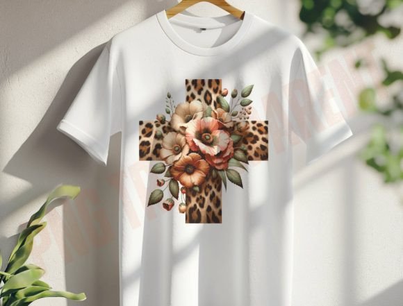 Leopard Cross Png, Happy Easter Png - Download Now