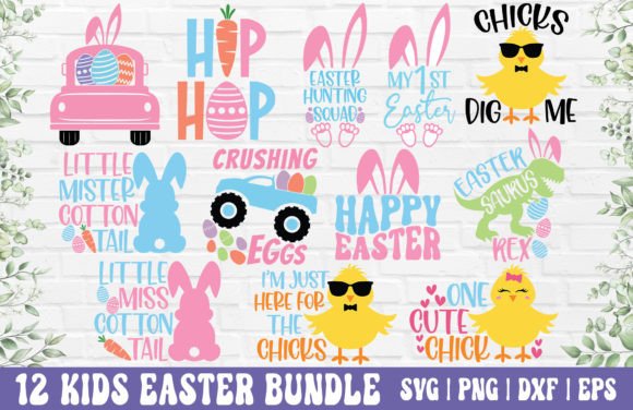 Easter SVG Bundle - Kids Easter PNG - Download Now