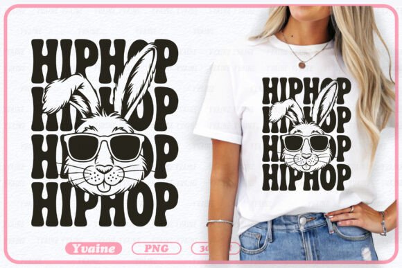 Hip Hop Easter Bunny PNG Sublimation - Download Now
