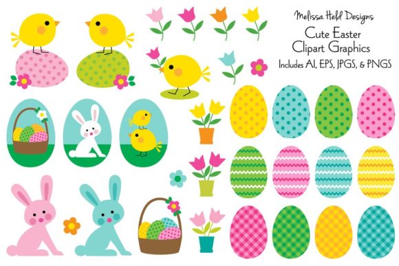 Download Cute Easter Clipart Graphics - Easter clipart Collection