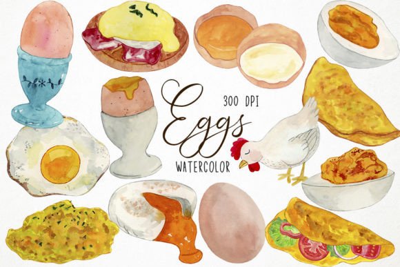 Download Watercolor Eggs - Premium Resources